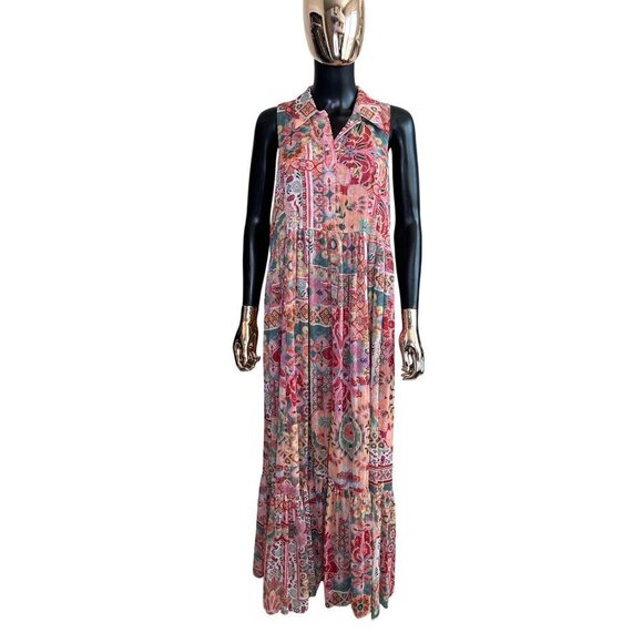 🔥Hot Deal! MISA Los Angeles Hilma Palazzo Tile Maxi Dress Size M New With Tags🔥 - Picture 5 of 13